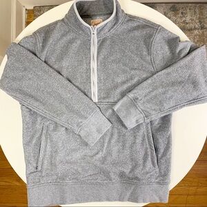 J. Crew Polartec Fleece 1/2 Zip Pullover Men’s Size Large Gray